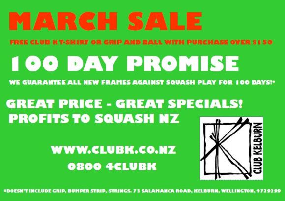 2013 Club K March Sale