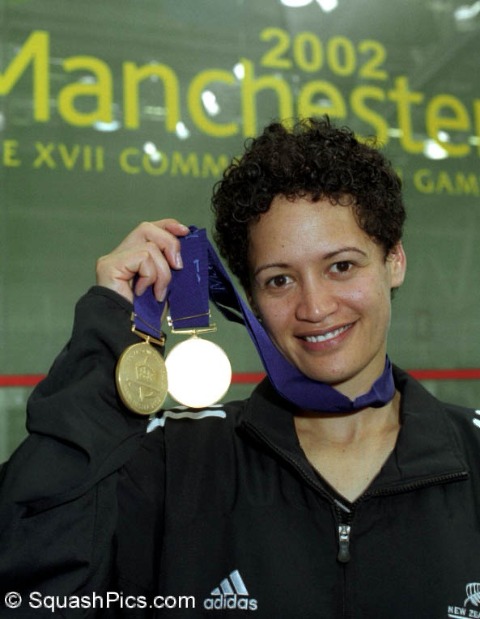 Leilani with medals 2002